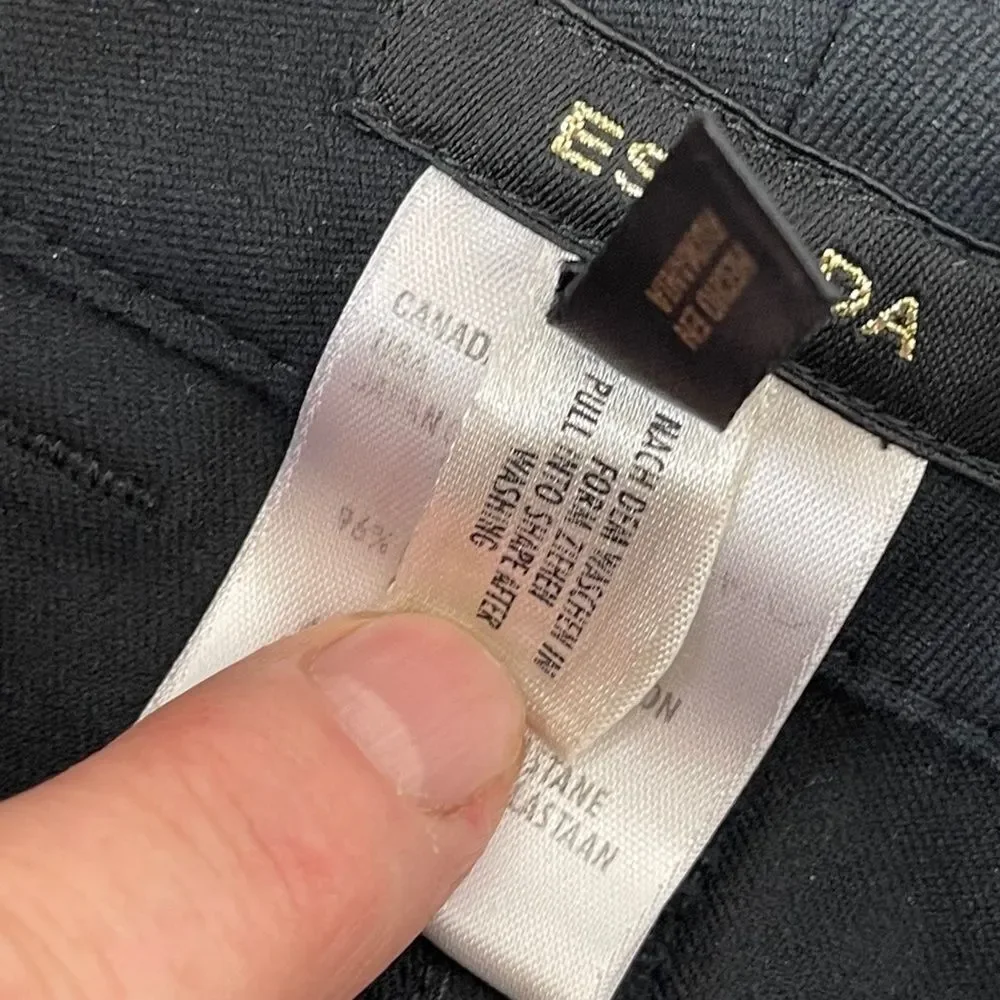 Escada NWOT Black High Waist Straight Leg‎ Jeans Sz 38/US 8